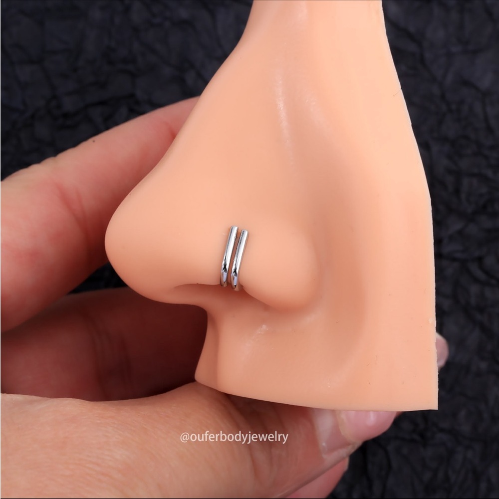 Silver Nose Hoop Ring